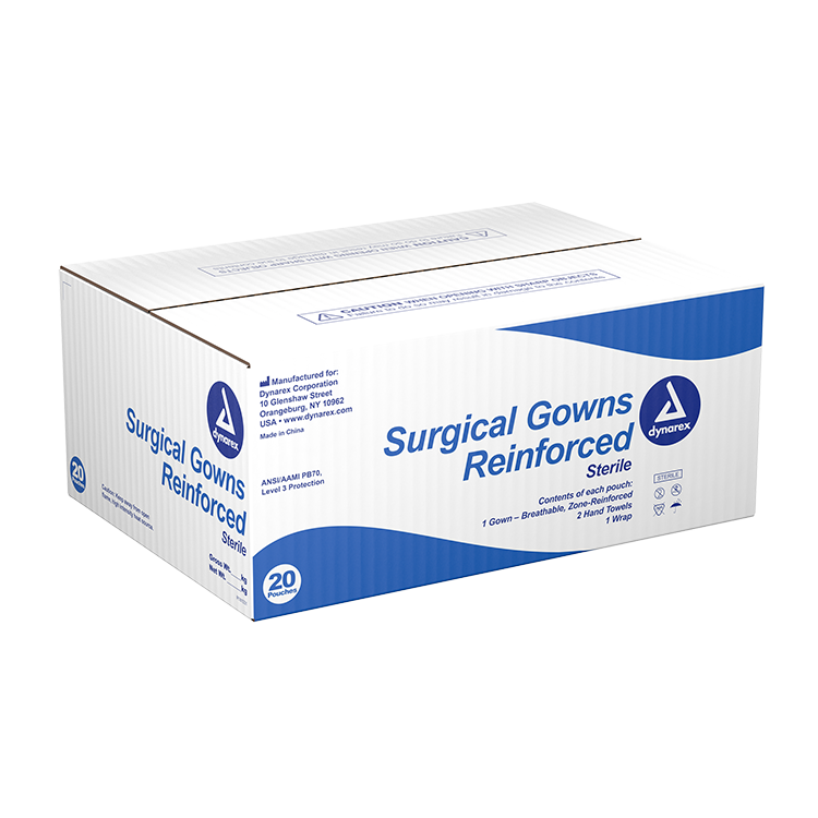 Dynarex Surgical Gowns Reinforced (20 Count) Dynarex Surgical Gowns Reinforced (20 Count)