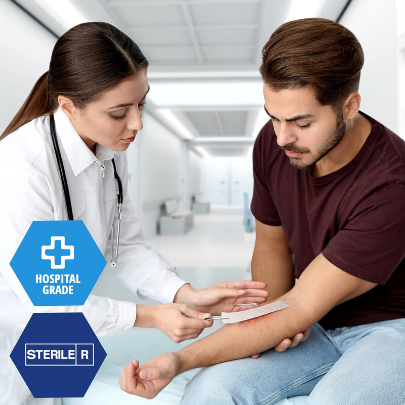 MedPride Calcium Alginate Rope Dressing, Sterile Hydrophilic Wound Dressing Rope for Open Wounds, Burns, Ulcers & Minor Traumas, 3/4"x12" - 5/Pack, Case of 12 (60 Count) MedPride Calcium Alginate Rope Dressing, Sterile Hydrophilic Wound Dressing Rope for Open Wounds, Burns, Ulcers & Minor Traumas, 3/4"x12" - 5/Pack, Case of 12 (60 Count)
