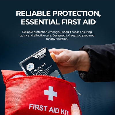 MedPride Transparent Film, 4’’x5’’ Wound Dressing, 50/Pack, Case of 4 (200 Count) MedPride Transparent Film, 4’’x5’’ Wound Dressing, 50/Pack, Case of 4 (200 Count)