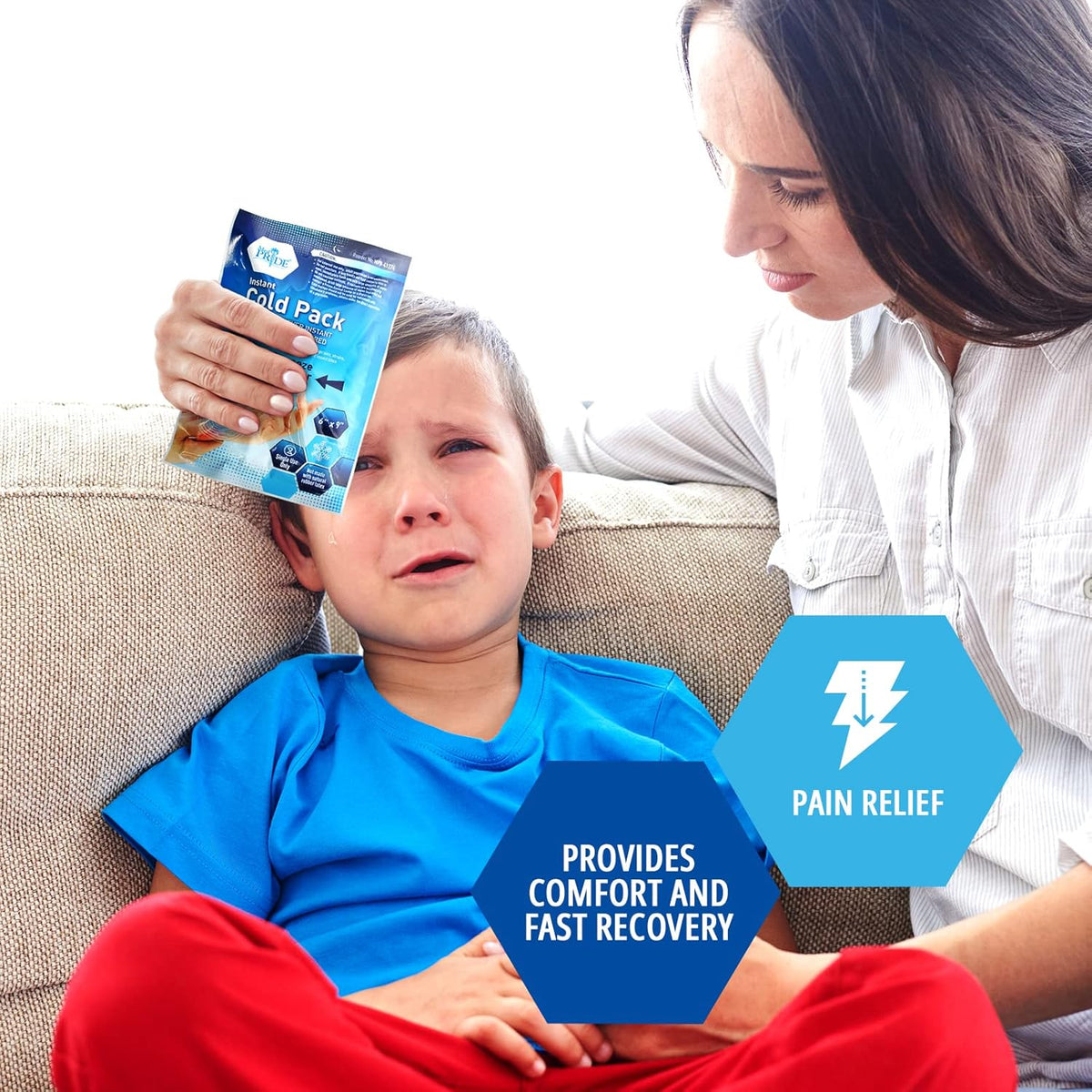 MedPride Instant Cold Pack for Injuries & Pain Relief - 6"x9" - 24/cs. MedPride Instant Cold Pack for Injuries & Pain Relief - 6"x9" - 24/cs.