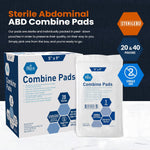 MedPride Sterile Abdominal- ABD Combine Pads,5x9 Inches | For Heavy Draining Wounds, 20/Box, Case of 20 (400 Count) MedPride Sterile Abdominal- ABD Combine Pads,5x9 Inches | For Heavy Draining Wounds, 20/Box, Case of 20 (400 Count)