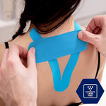 MedPride Kinesiology Tape – Blue 2”x5M Latex-Free Athletic Tape for Pain Relief, Injured Muscle Support, 24/Box, Case of 6 (144 Count) MedPride Kinesiology Tape – Blue 2”x5M Latex-Free Athletic Tape for Pain Relief, Injured Muscle Support, 24/Box, Case of 6 (144 Count)