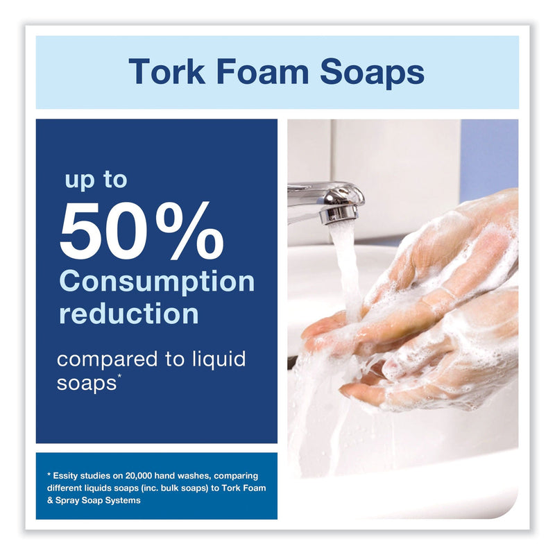 Tork Premium Extra Mild Foam Soap, Sensitive Skin, Unscented, 1 L, 6/Carton Tork Premium Extra Mild Foam Soap, Sensitive Skin, Unscented, 1 L, 6/Carton