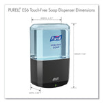 PURELL ES6 Soap Touch-Free Dispenser, 1,200 mL, 5.25 x 8.8 x 12.13, Graphite PURELL ES6 Soap Touch-Free Dispenser, 1,200 mL, 5.25 x 8.8 x 12.13, Graphite