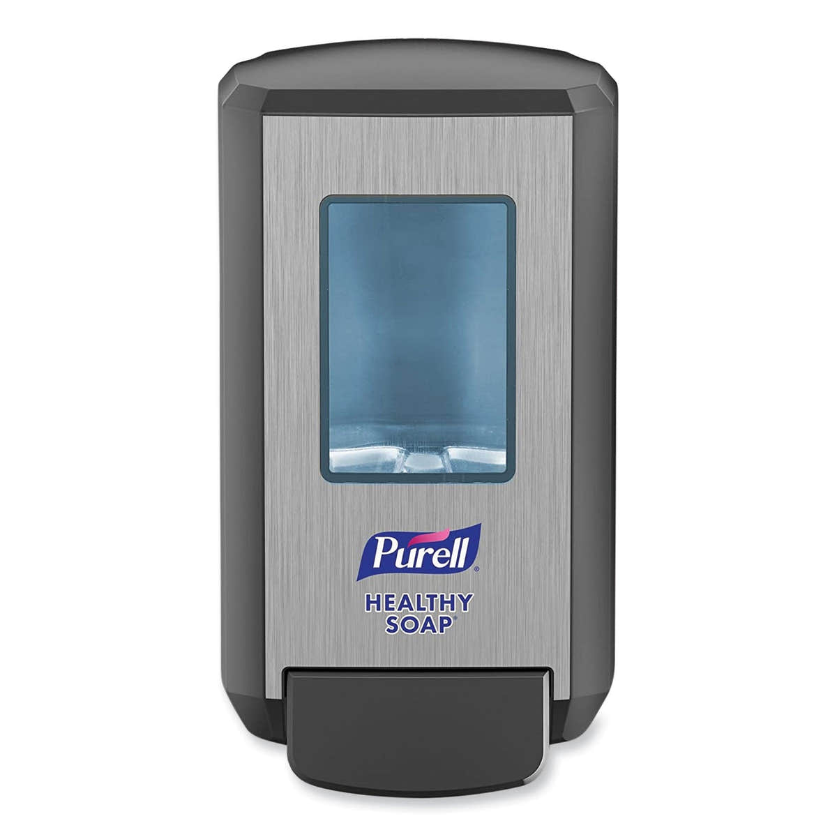 PURELL CS4 Soap Push-Style Dispenser, 1,250 mL, 4.88 x 8.8 x 11.38, Graphite PURELL CS4 Soap Push-Style Dispenser, 1,250 mL, 4.88 x 8.8 x 11.38, Graphite
