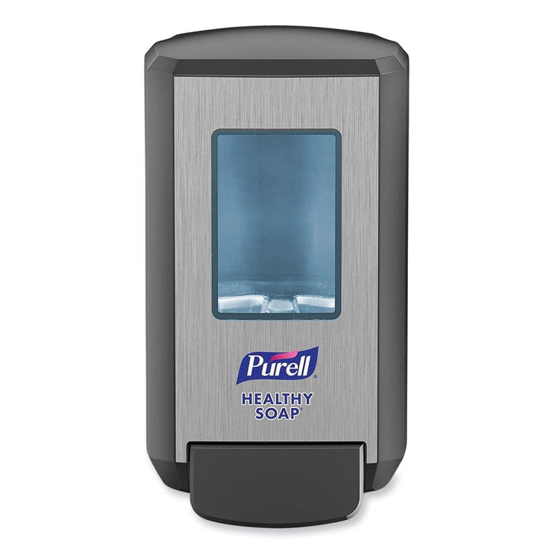 PURELL CS4 Soap Push-Style Dispenser, 1,250 mL, 4.88 x 8.8 x 11.38, Graphite PURELL CS4 Soap Push-Style Dispenser, 1,250 mL, 4.88 x 8.8 x 11.38, Graphite