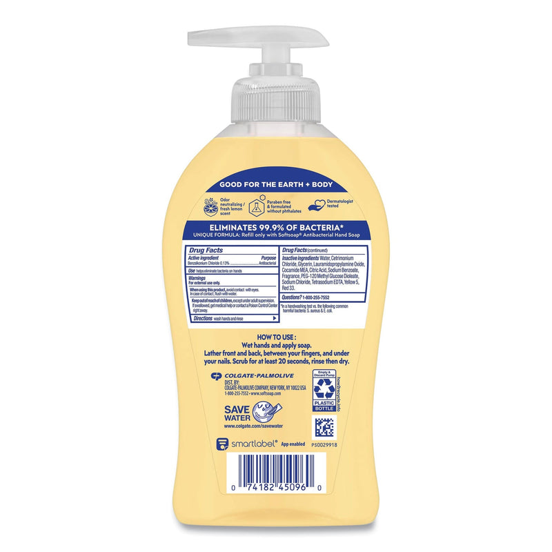 Softsoap Antibacterial Hand Soap, Citrus, 11.25 oz Pump Bottle, 6/Carton Softsoap Antibacterial Hand Soap, Citrus, 11.25 oz Pump Bottle, 6/Carton
