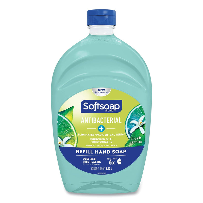 Softsoap Antibacterial Liquid Hand Soap Refills, Fresh, Green, 50 oz Softsoap Antibacterial Liquid Hand Soap Refills, Fresh, Green, 50 oz