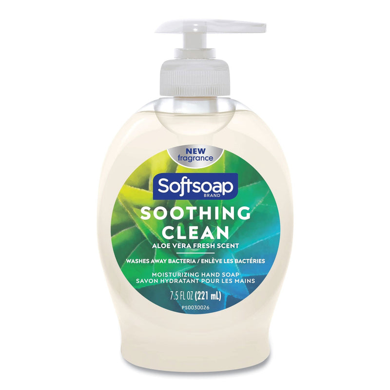 Softsoap Liquid Hand Soap Pump with Aloe, Clean Fresh 7.5 oz Bottle Softsoap Liquid Hand Soap Pump with Aloe, Clean Fresh 7.5 oz Bottle