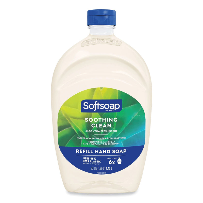 Softsoap Moisturizing Hand Soap Refill with Aloe, Fresh, 50 oz, 6/Carton Softsoap Moisturizing Hand Soap Refill with Aloe, Fresh, 50 oz, 6/Carton