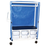 MJM International 345-1C-6T Linen / Specialty Cart with Cover 1 Shelf PVC 4" Twin Casters MJM International 345-1C-6T Linen / Specialty Cart with Cover 1 Shelf PVC 4" Twin Casters