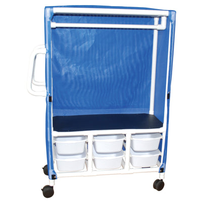 MJM International 345-1C-6T Linen / Specialty Cart with Cover 1 Shelf PVC 4" Twin Casters MJM International 345-1C-6T Linen / Specialty Cart with Cover 1 Shelf PVC 4" Twin Casters