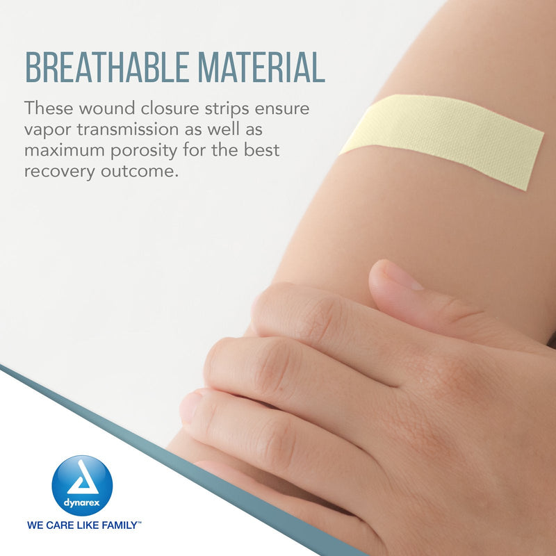 Dynarex SecureStrip Adhesive Wound Closures - Sterile, 50ea/bx, 4bxs/cs (200 Count) Dynarex SecureStrip Adhesive Wound Closures - Sterile, 50ea/bx, 4bxs/cs (200 Count)