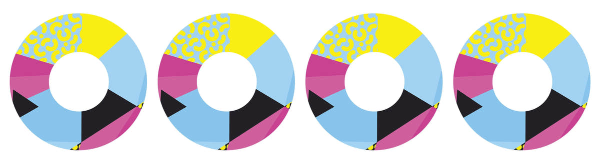 90's Neon Patch Tape Designed for the FreeStyle Libre 2 90's Neon Patch Tape Designed for the FreeStyle Libre 2