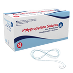 Dynarex Polypropylene Sutures-Non Absorbable - Synthetic (12 Count) Dynarex Polypropylene Sutures-Non Absorbable - Synthetic (12 Count)