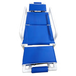 MJM International 920-FD-PAD Shower gurney with fold down head and foot section with closed cell water proof foam pad MJM International 920-FD-PAD Shower gurney with fold down head and foot section with closed cell water proof foam pad