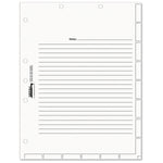 Tabbies Medical Chart Index Divider Sheets, Untabbed, 11 x 8.5, White, 400/Box Tabbies Medical Chart Index Divider Sheets, Untabbed, 11 x 8.5, White, 400/Box