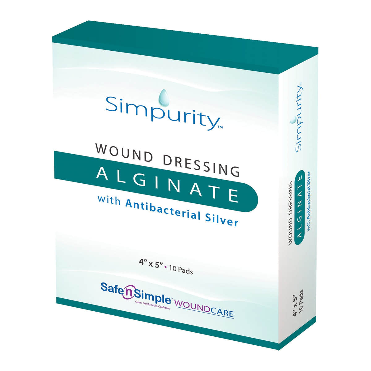 Safe N Simple Simpurity Silver Calcium Alginate Wound Dressing (160 Count) Safe N Simple Simpurity Silver Calcium Alginate Wound Dressing (160 Count)