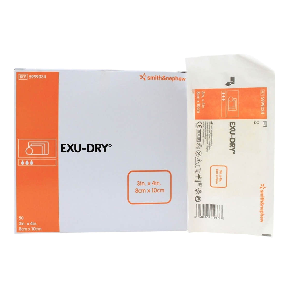 Smith & Nephew Exu-Dry Anti-Shear Super Absorbent Dressing — 3 x 4 Inch / Box of 50 Smith & Nephew Exu-Dry Anti-Shear Super Absorbent Dressing — 3 x 4 Inch / Box of 50
