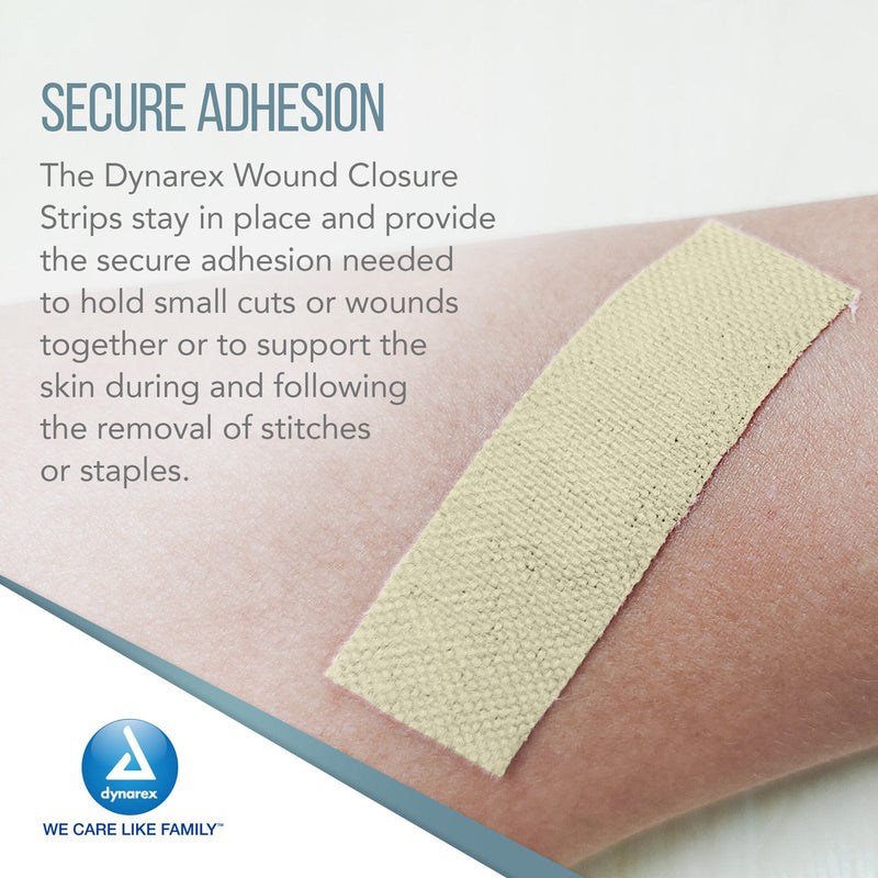 Dynarex SecureStrip Adhesive Wound Closures - Sterile, 50ea/bx, 4bxs/cs (200 Count) Dynarex SecureStrip Adhesive Wound Closures - Sterile, 50ea/bx, 4bxs/cs (200 Count)
