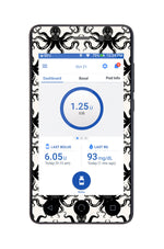 Abstract Octopus Sticker for Omnipod DASH® PDM – Pump Peelz Abstract Octopus Sticker for Omnipod DASH® PDM – Pump Peelz