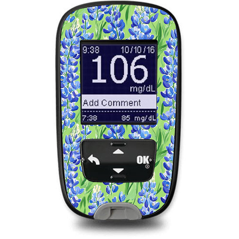 Blue Blooms for the Accu-Chek Guide Glucometer Blue Blooms for the Accu-Chek Guide Glucometer