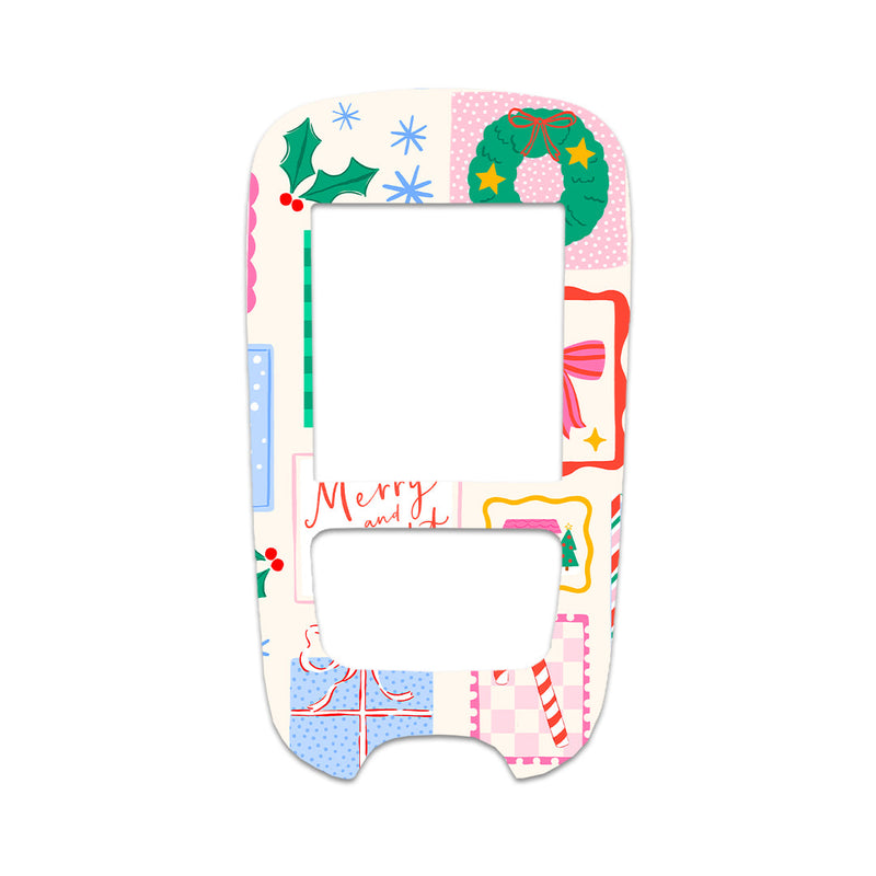 Holiday Greetings Accu-Chek Guide Glucometer Sticker - Pump Peelz Holiday Greetings Accu-Chek Guide Glucometer Sticker - Pump Peelz