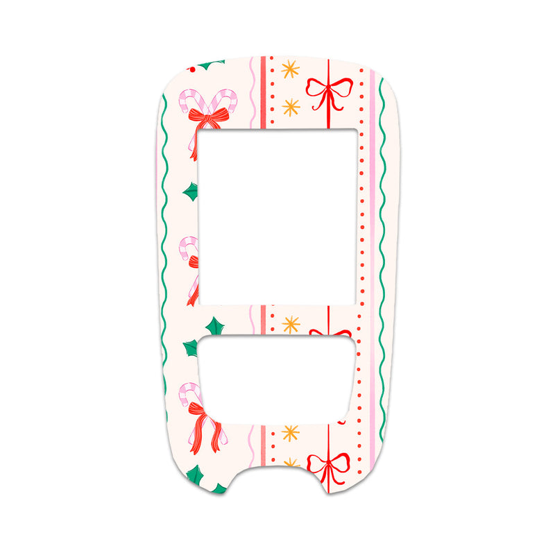 Holly Jolly Ribbon Accu-Chek Guide Glucometer Sticker - Pump Peelz Holly Jolly Ribbon Accu-Chek Guide Glucometer Sticker - Pump Peelz
