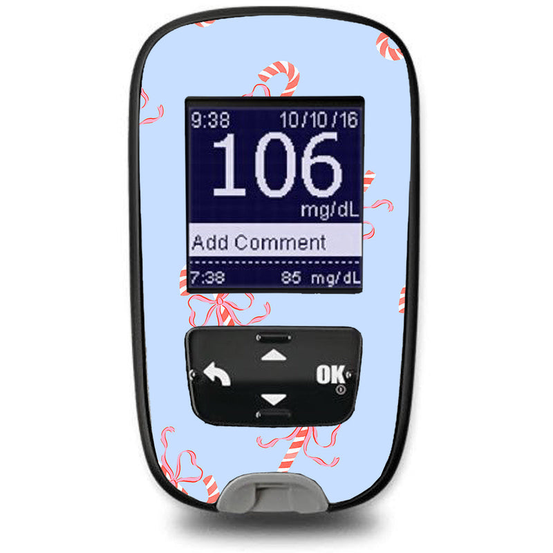 Candy Cane Lane Accu-Chek Guide Glucometer Sticker - Pump Peelz Candy Cane Lane Accu-Chek Guide Glucometer Sticker - Pump Peelz