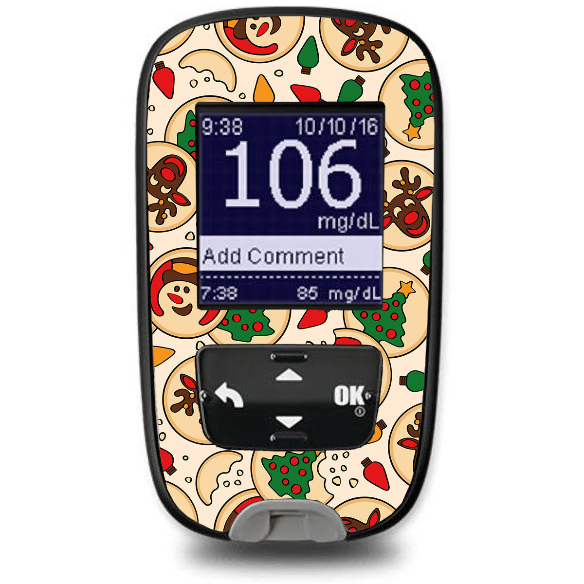 Santa's Cookies Accu-Chek Guide Glucometer Sticker - Pump Peelz Santa's Cookies Accu-Chek Guide Glucometer Sticker - Pump Peelz