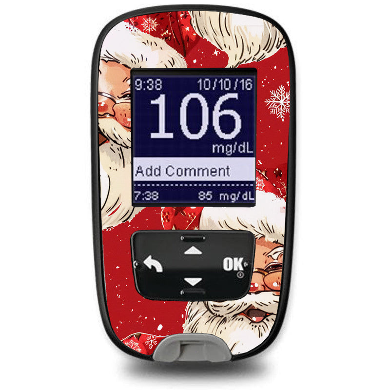 Jolly Old Saint Nick Accu-Chek Guide Glucometer Sticker - Pump Peelz Jolly Old Saint Nick Accu-Chek Guide Glucometer Sticker - Pump Peelz