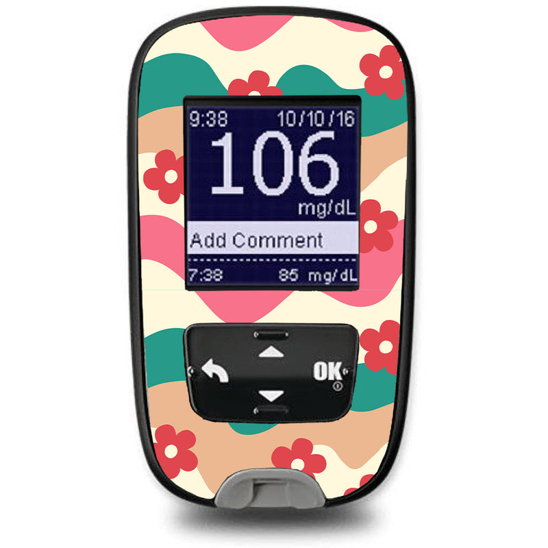 Retro Noel Accu-Chek Guide Glucometer Sticker - Pump Peelz Retro Noel Accu-Chek Guide Glucometer Sticker - Pump Peelz