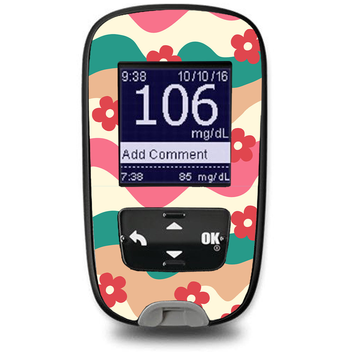 Retro Noel Accu-Chek Guide Glucometer Sticker - Pump Peelz Retro Noel Accu-Chek Guide Glucometer Sticker - Pump Peelz