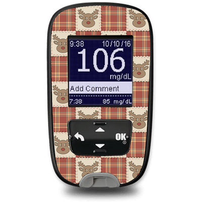 Rustic Reindeer Accu-Chek Guide Glucometer Sticker - Pump Peelz Rustic Reindeer Accu-Chek Guide Glucometer Sticker - Pump Peelz