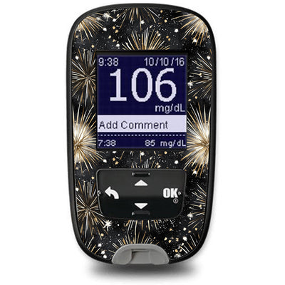 Fireworks Sticker for the Accu-Chek Guide Glucometer Fireworks Sticker for the Accu-Chek Guide Glucometer
