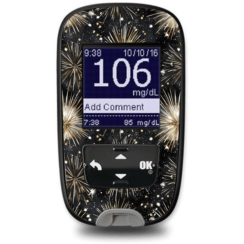Fireworks Sticker for the Accu-Chek Guide Glucometer Fireworks Sticker for the Accu-Chek Guide Glucometer