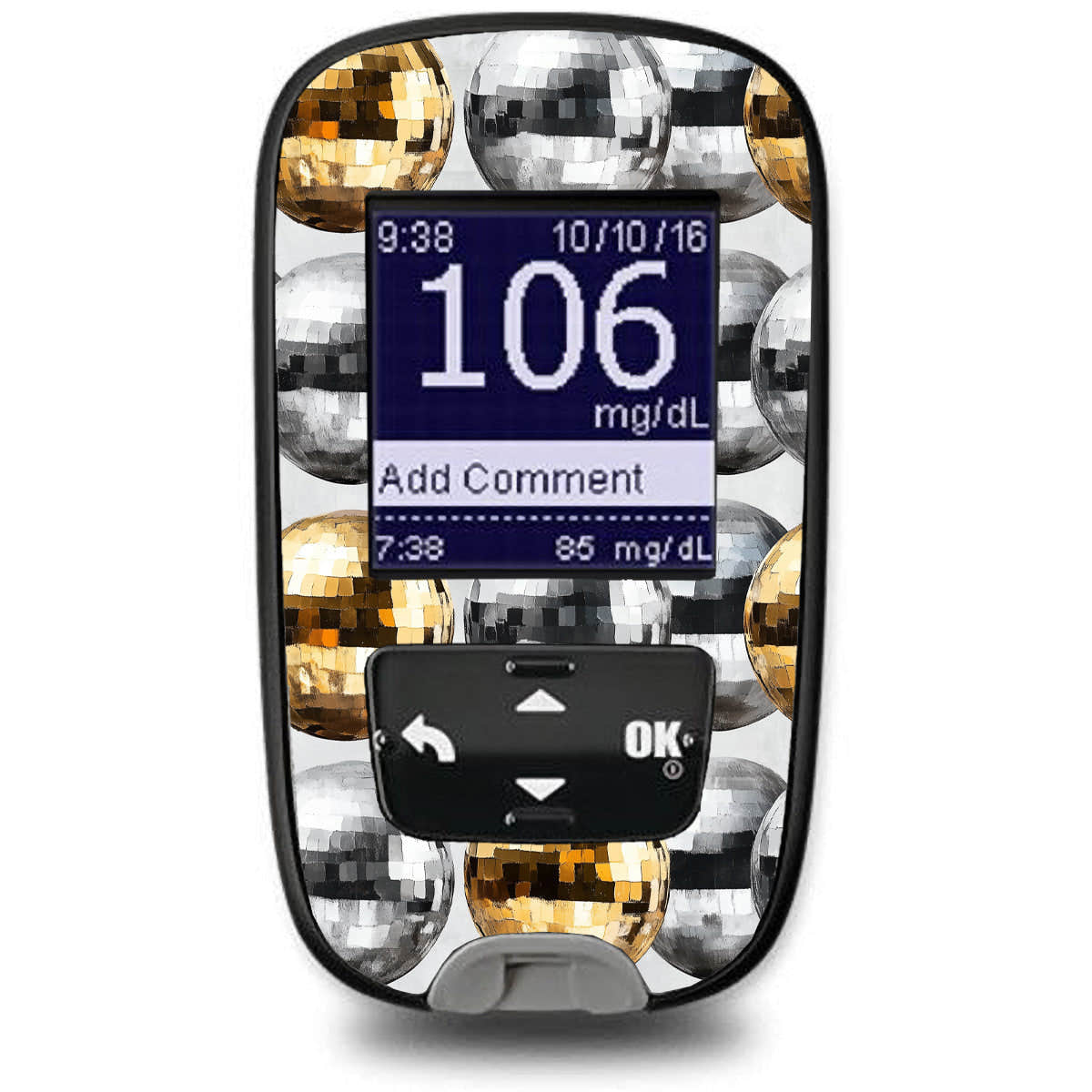 Disco Balls Sticker for the Accu-Chek Guide Glucometer Disco Balls Sticker for the Accu-Chek Guide Glucometer
