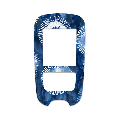 Monochrome Blue Tie Dye Sticker for the Accu-Chek Guide Glucometer Monochrome Blue Tie Dye Sticker for the Accu-Chek Guide Glucometer