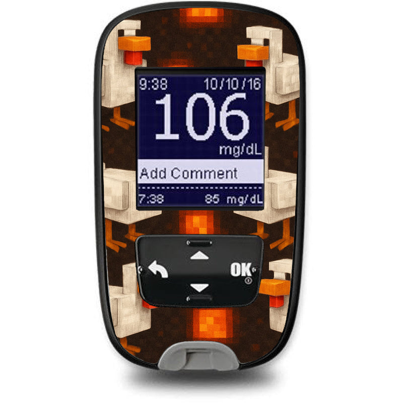 Inferno Chicken Accu-Chek Guide Glucometer Sticker - Pump Peelz Inferno Chicken Accu-Chek Guide Glucometer Sticker - Pump Peelz
