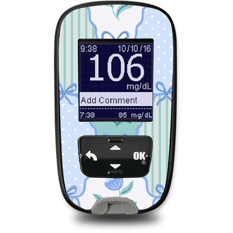 Cottage Bows Accu-Chek Guide Glucometer Sticker - Pump Peelz Cottage Bows Accu-Chek Guide Glucometer Sticker - Pump Peelz