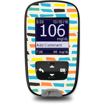 Colorful Sticks Accu-Chek Guide Glucometer Sticker - Pump Peelz Colorful Sticks Accu-Chek Guide Glucometer Sticker - Pump Peelz