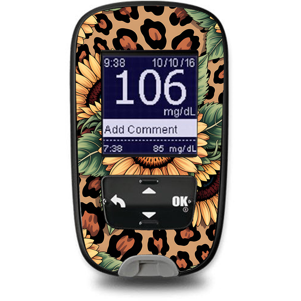 Wild Sunflower Accu-Chek Guide Glucometer Sticker - Pump Peelz Wild Sunflower Accu-Chek Guide Glucometer Sticker - Pump Peelz