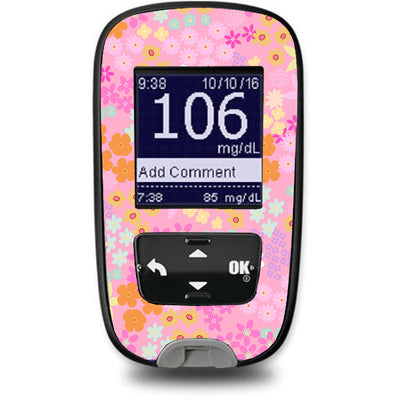 Pink Petals Accu-Chek Guide Glucometer Sticker - Pump Peelz Pink Petals Accu-Chek Guide Glucometer Sticker - Pump Peelz