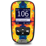 Bright Tie Dye Sticker for the Accu-Chek Guide Glucometer Bright Tie Dye Sticker for the Accu-Chek Guide Glucometer