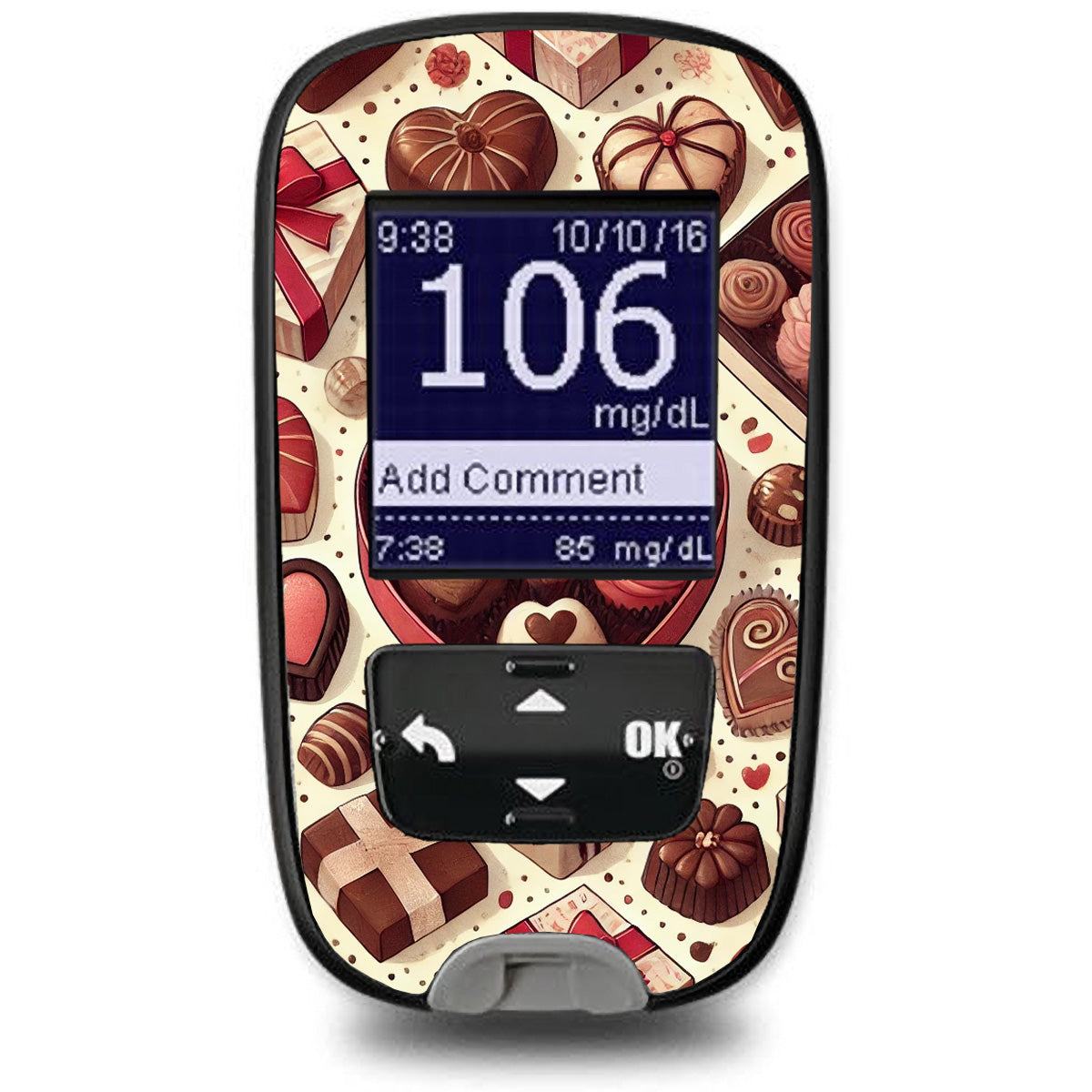 Chocolate Love Sticker for the Accu-Chek Guide Glucometer Chocolate Love Sticker for the Accu-Chek Guide Glucometer