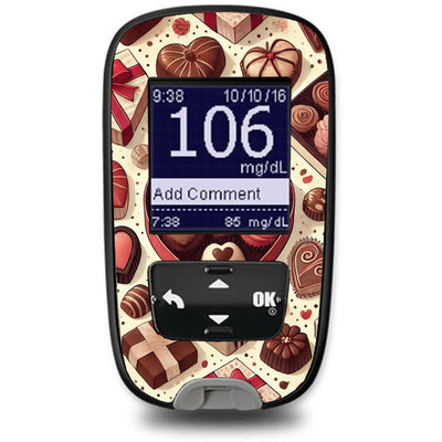 Chocolate Love Sticker for the Accu-Chek Guide Glucometer Chocolate Love Sticker for the Accu-Chek Guide Glucometer