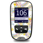 Rainbow Blooms Sticker for the Accu-Chek Guide Glucometer Rainbow Blooms Sticker for the Accu-Chek Guide Glucometer