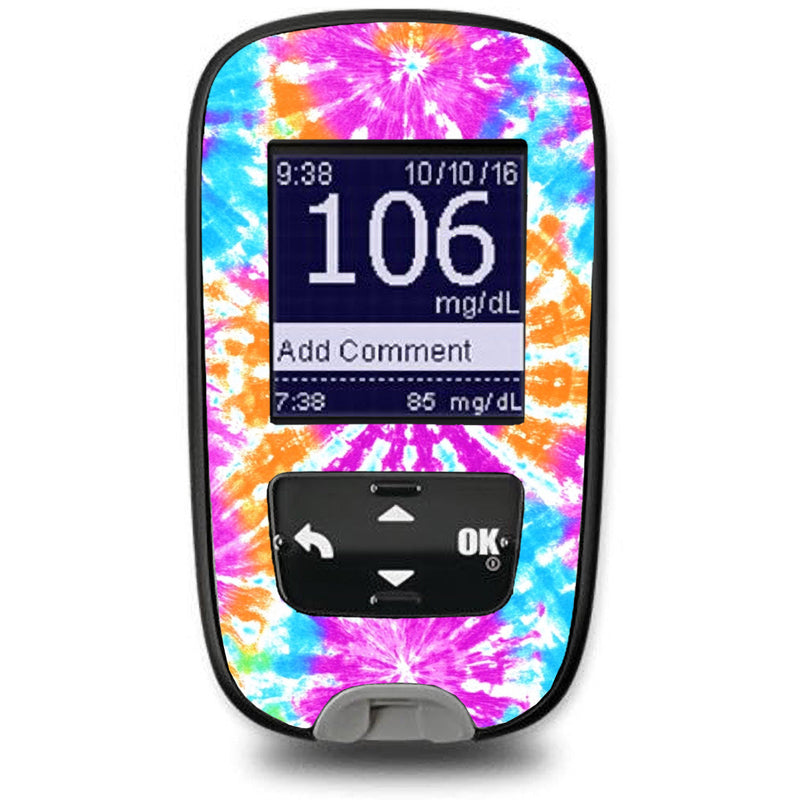 Neon Tie Dye Sticker for the Accu-Chek Guide Glucometer Neon Tie Dye Sticker for the Accu-Chek Guide Glucometer