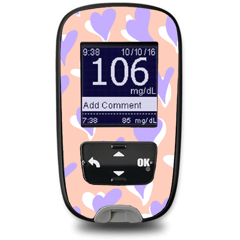 Lavender Love Sticker for the Accu-Chek Guide Glucometer Lavender Love Sticker for the Accu-Chek Guide Glucometer