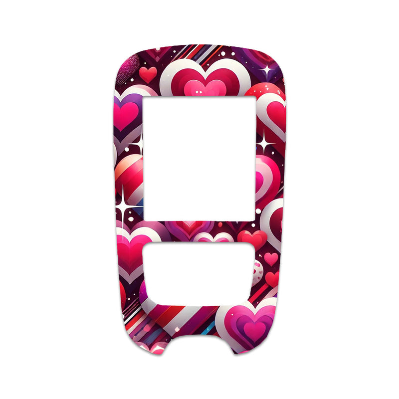 Sparkly Hearts Sticker for the Accu-Chek Guide Glucometer Sparkly Hearts Sticker for the Accu-Chek Guide Glucometer
